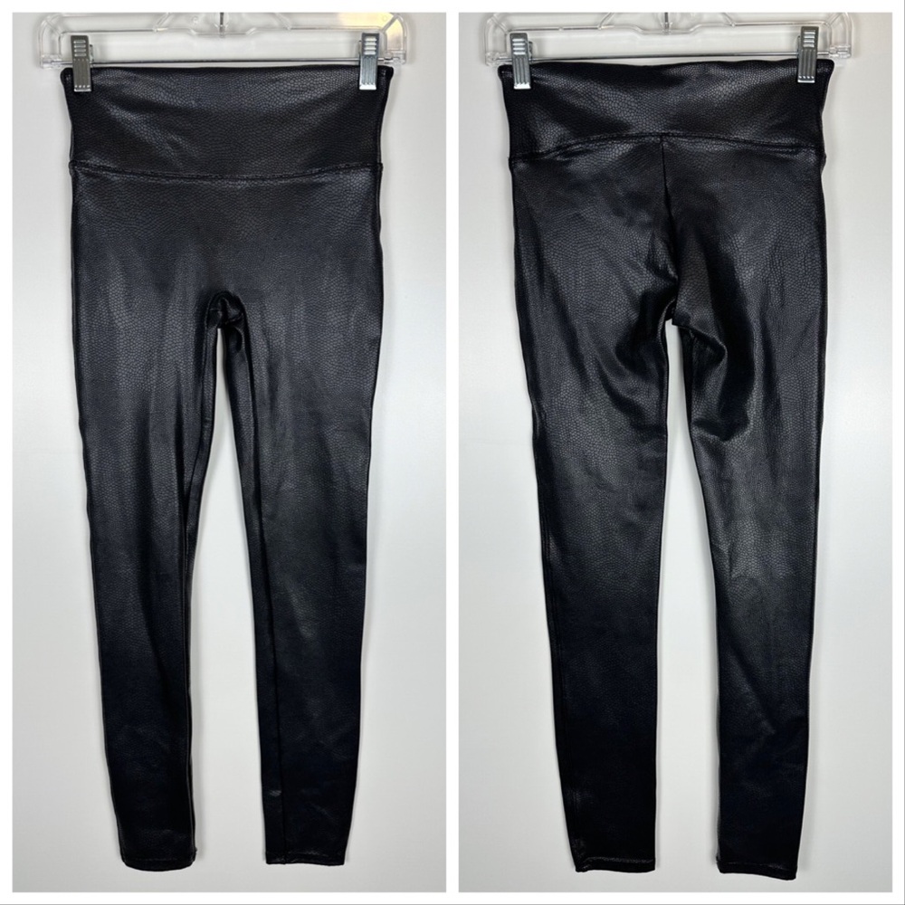 Spanx Pebbled Faux Leather Leggings